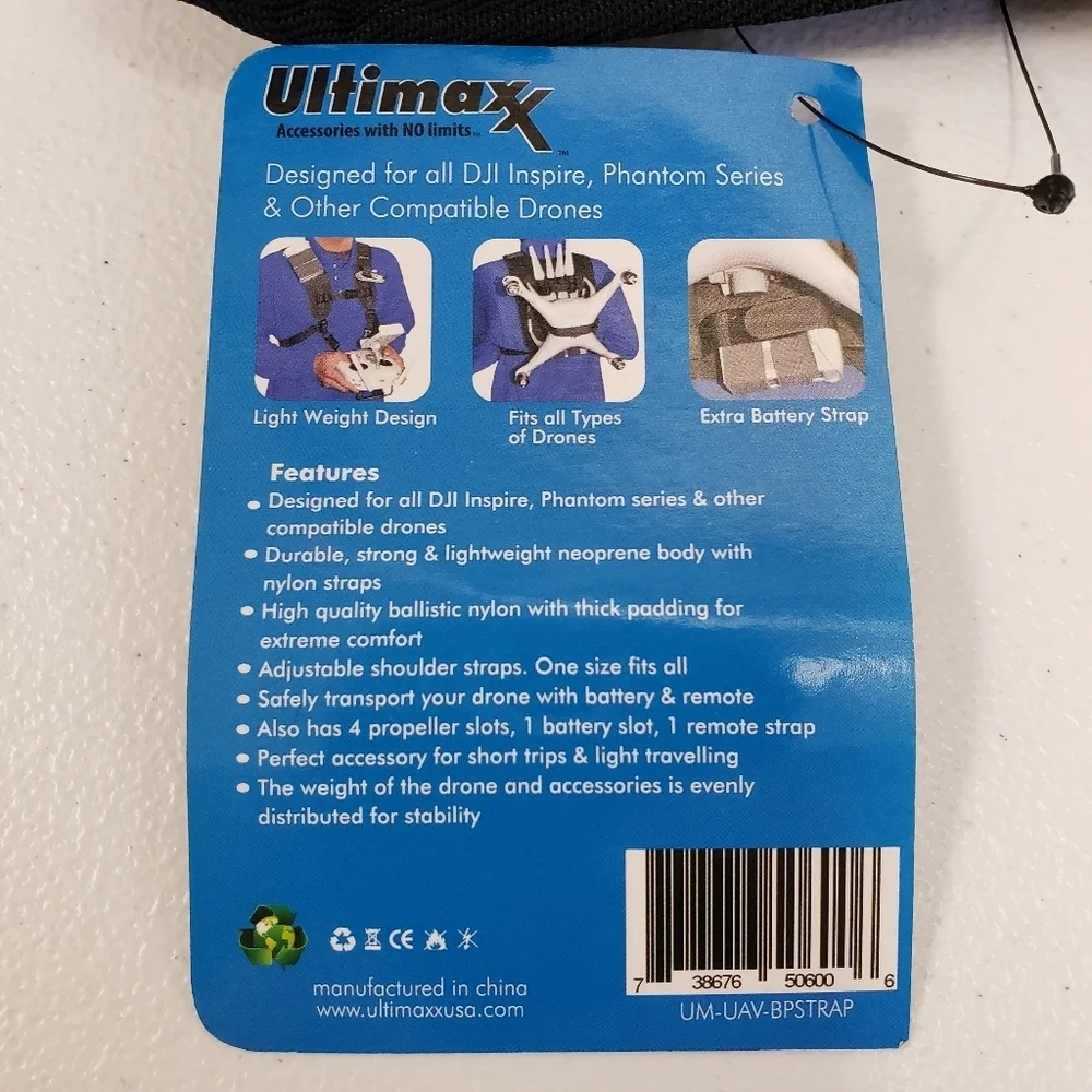 Ultimaxx Easy Carry Vest Shoulder Strap for Drones - Picture 4 of 7